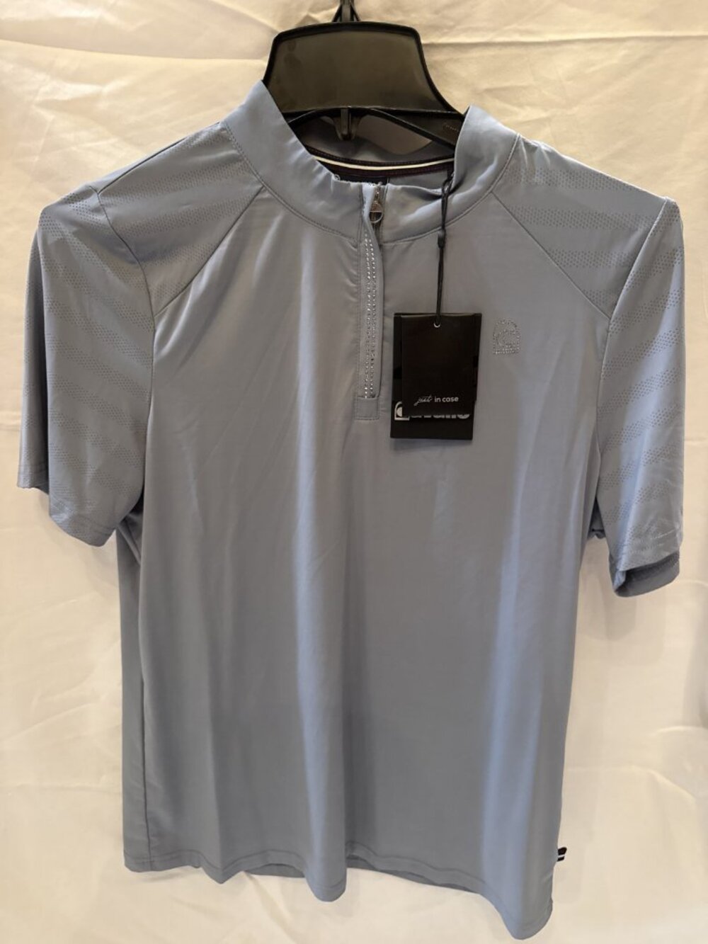 Cavallo Dilay Stormblue Short Sleeve Quarter Zip NWT